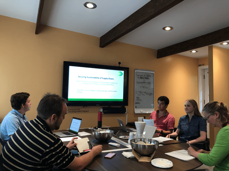 I4DI interns present: Towards a More Sustainable Supply Chain